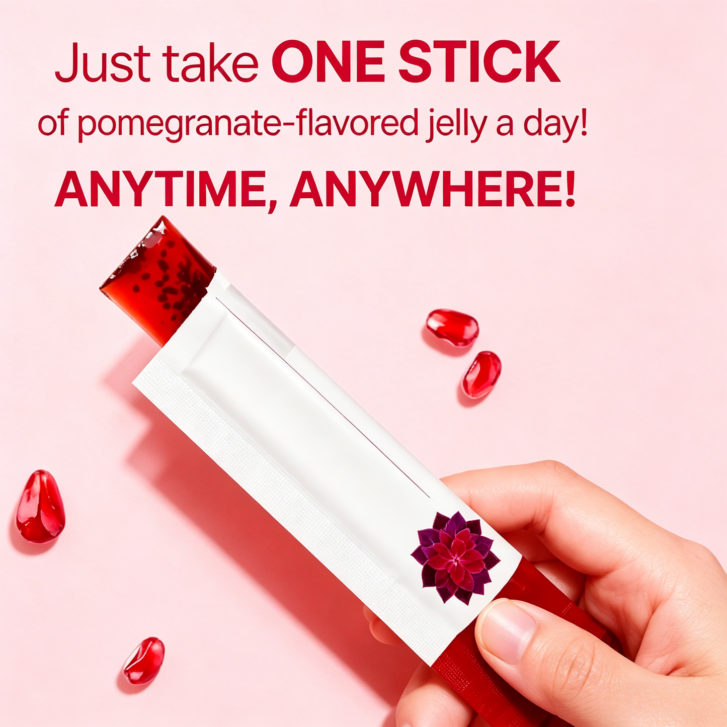 🚶 Garcinia Cambogia Fat Cutting Jelly | Pomegranate Flavor Stick, Skin & Gut Support