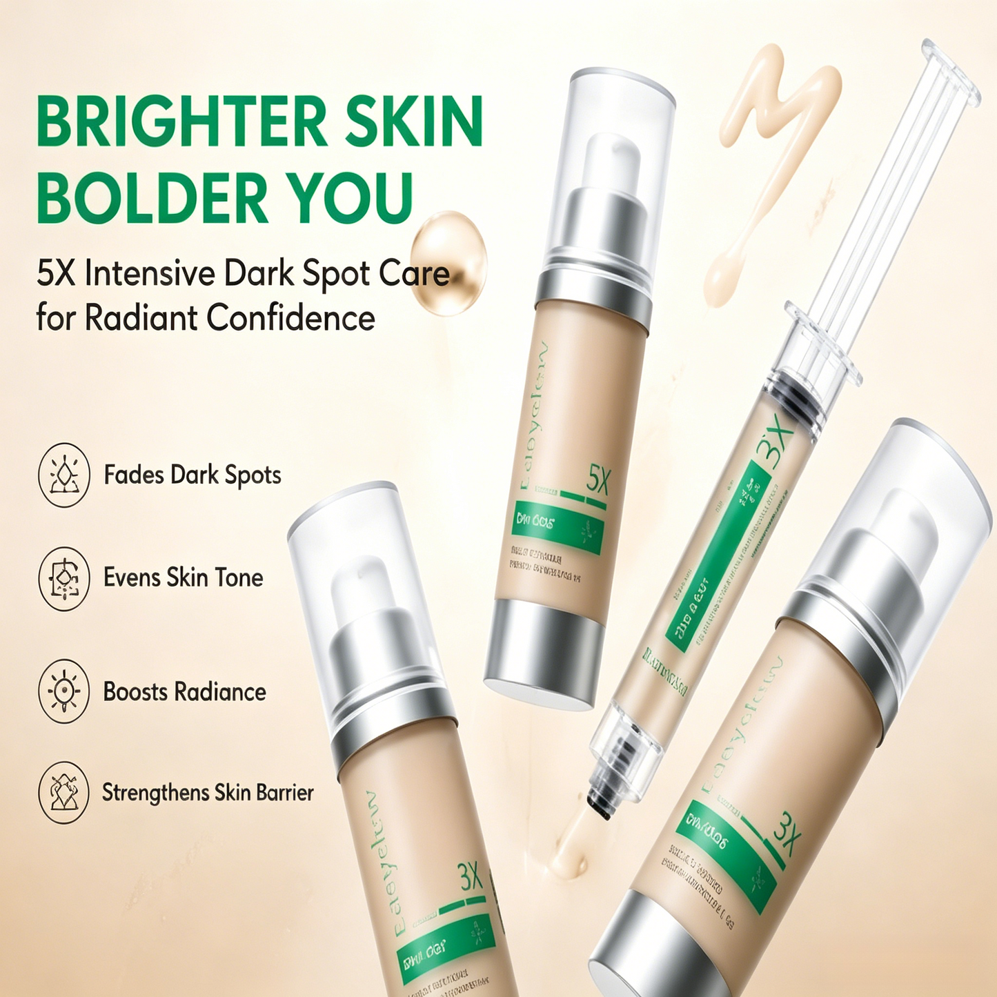 ✨ 5X Intensive Dark Spot Corrector Serum - Target Stubborn Hyperpigmentation & Even Skin Tone