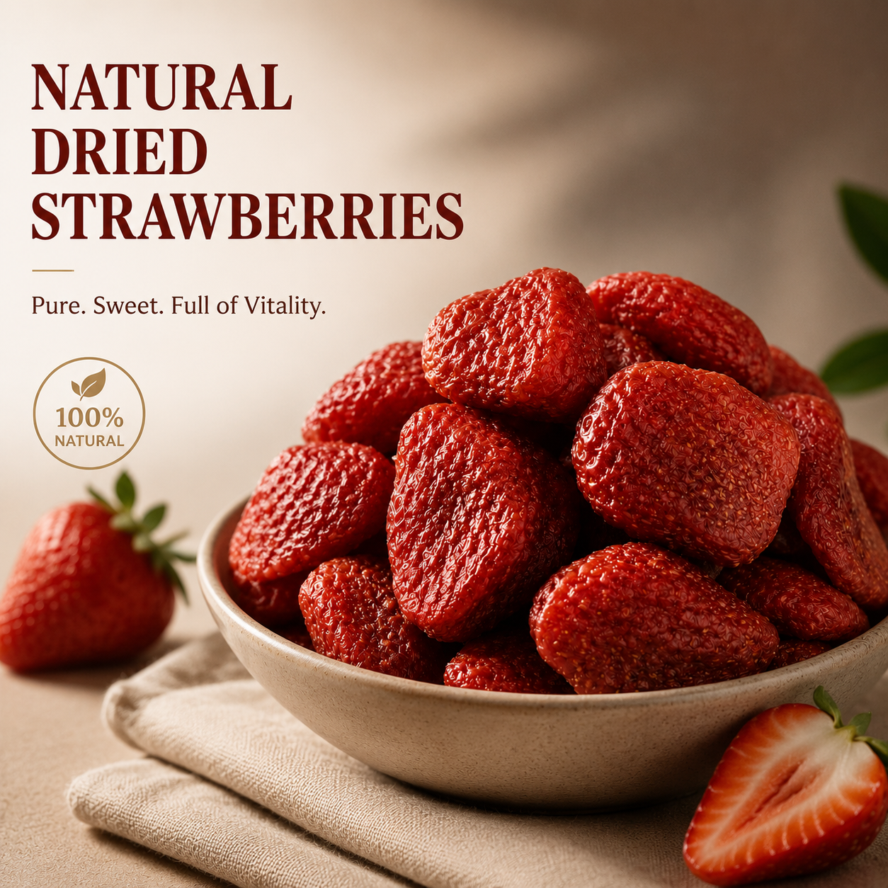 100% pure natural dried strawberries-Enhance male vitality-YOY
