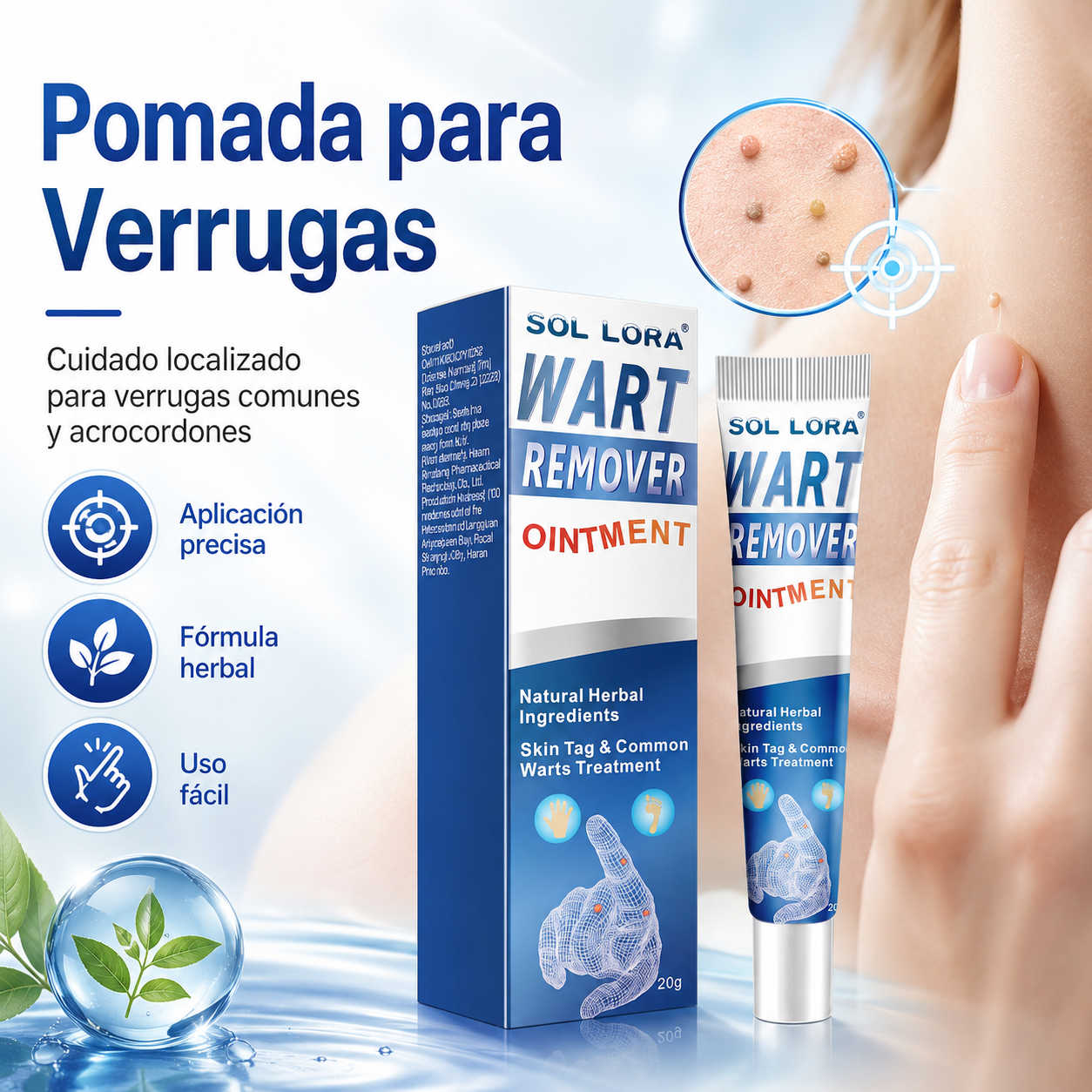 Cuidado Localizado para Verrugas Comunes y Acrocordones Visibles-JY