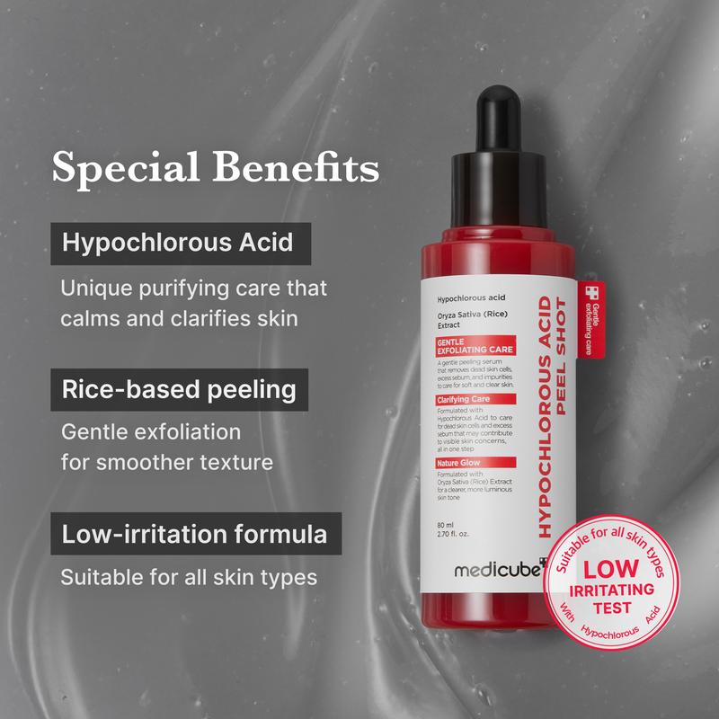 Medicube Rice Peel Shot Duo | Exfoliating Pore Care Serum, Oil Control Hydrating for Face & Body-SUY