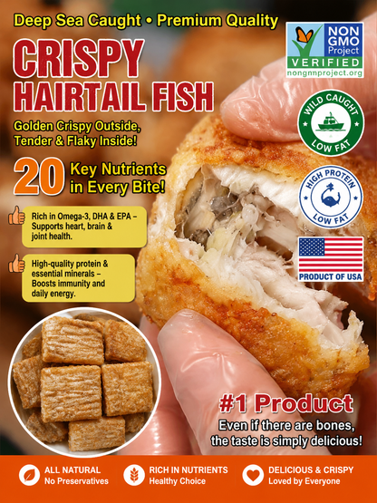 ⭐Premium Crispy Hairtail Fish — A Delicious Seafood Snack From The Deep Sea.-OKL