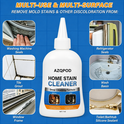 Home Stain Cleaner Gel | Deep Cleaning Mold & Mildew Remover | Multi-Surface Household Cleaner for Tile Grout, Washing Machine Seals, Bathroom & Kitchen-TTT