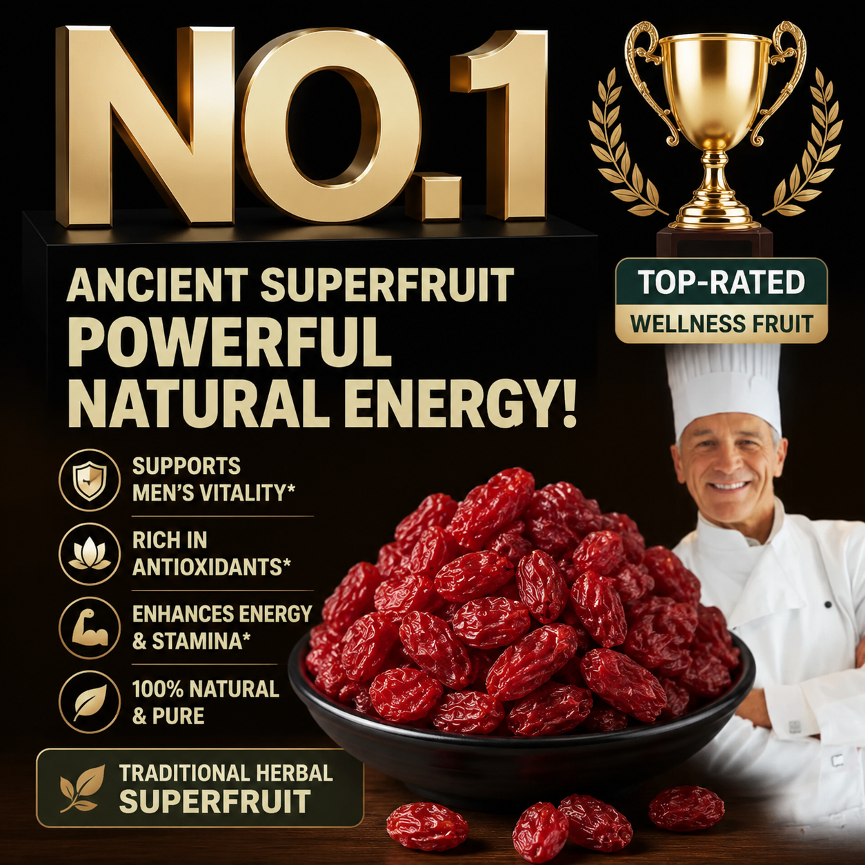 Ancient Red Superfruit ✨ Cornus Officinalis – Your Daily Ritual for Energy, Vitality & Wellness.-OKL