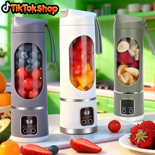 Portable Blender, USB Rechargeable 350ml Personal Juicer Cup, Mini Smoothie Blender for Travel, Gym, Office-TTT