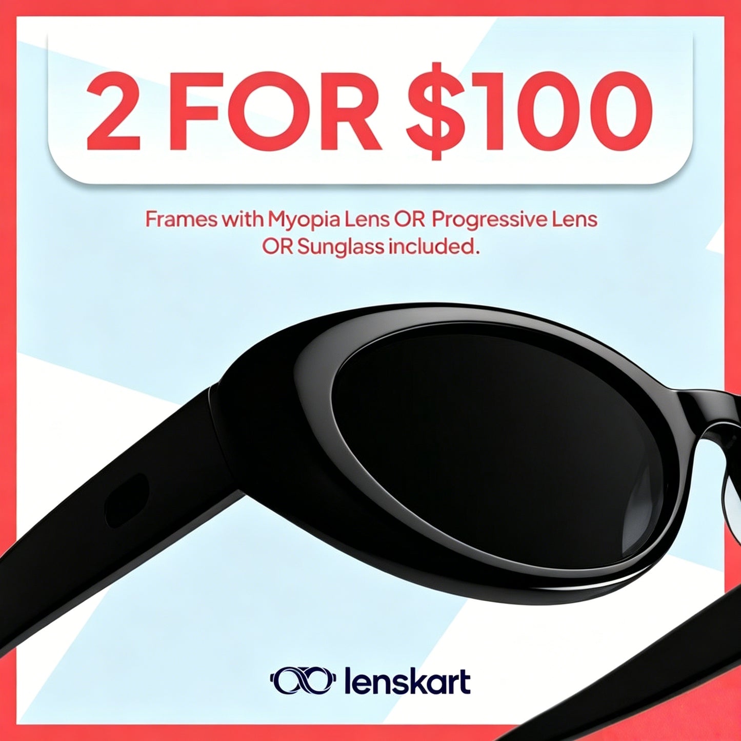 2 for $100 Eyewear Bundle | Stylish Optical Glasses & Sunglasses Set | Lightweight Fashion Frames-TTT