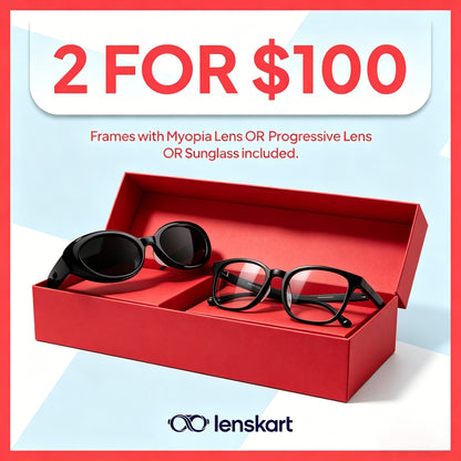 2 for $100 Eyewear Bundle | Stylish Optical Glasses & Sunglasses Set | Lightweight Fashion Frames-TTT