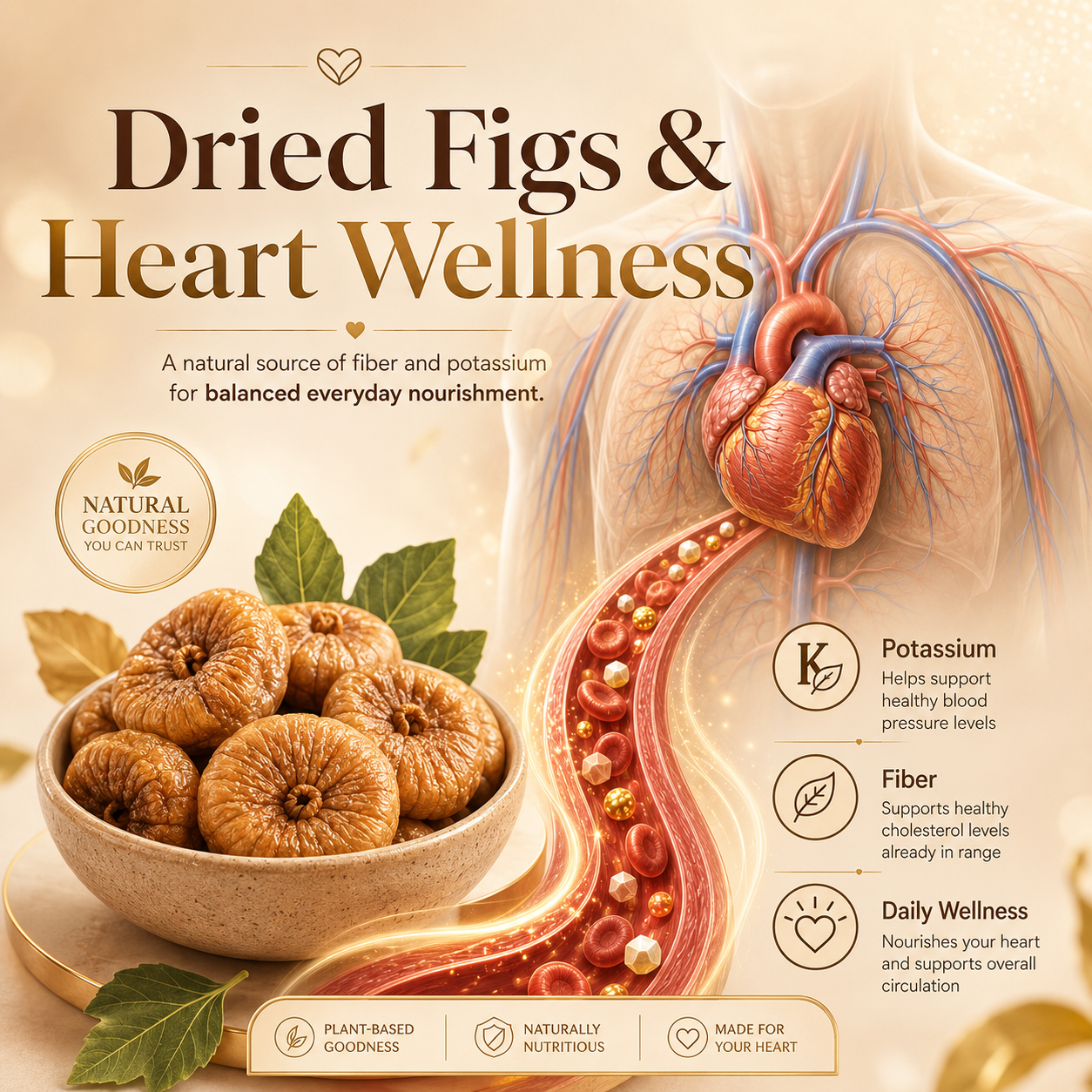 100% Pure, Zero-Sugar Dried Figs: Your Natural Booster for Circulation & Heart Health ❤️-QZZ