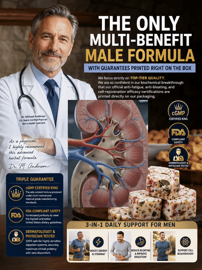 🏆Prostate Wellness • 🔋Endurance Support • 💪Designed for Men-🌿Men's Daily Vitality Herbal Bites -XXS