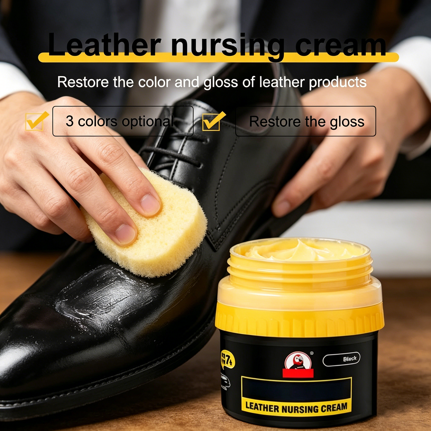 Premium Leather Nursing Cream – Restore Shine & Color for Shoes, Bags & Leather Goods-TTT