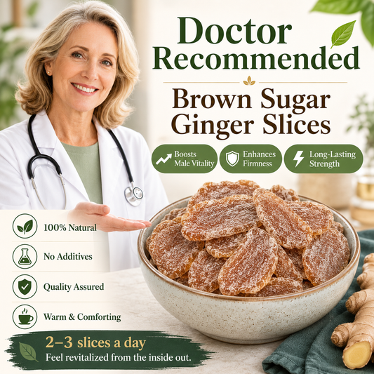 Natural additive-free herbal brown sugar ginger slices—Caring for men's health.-YOY
