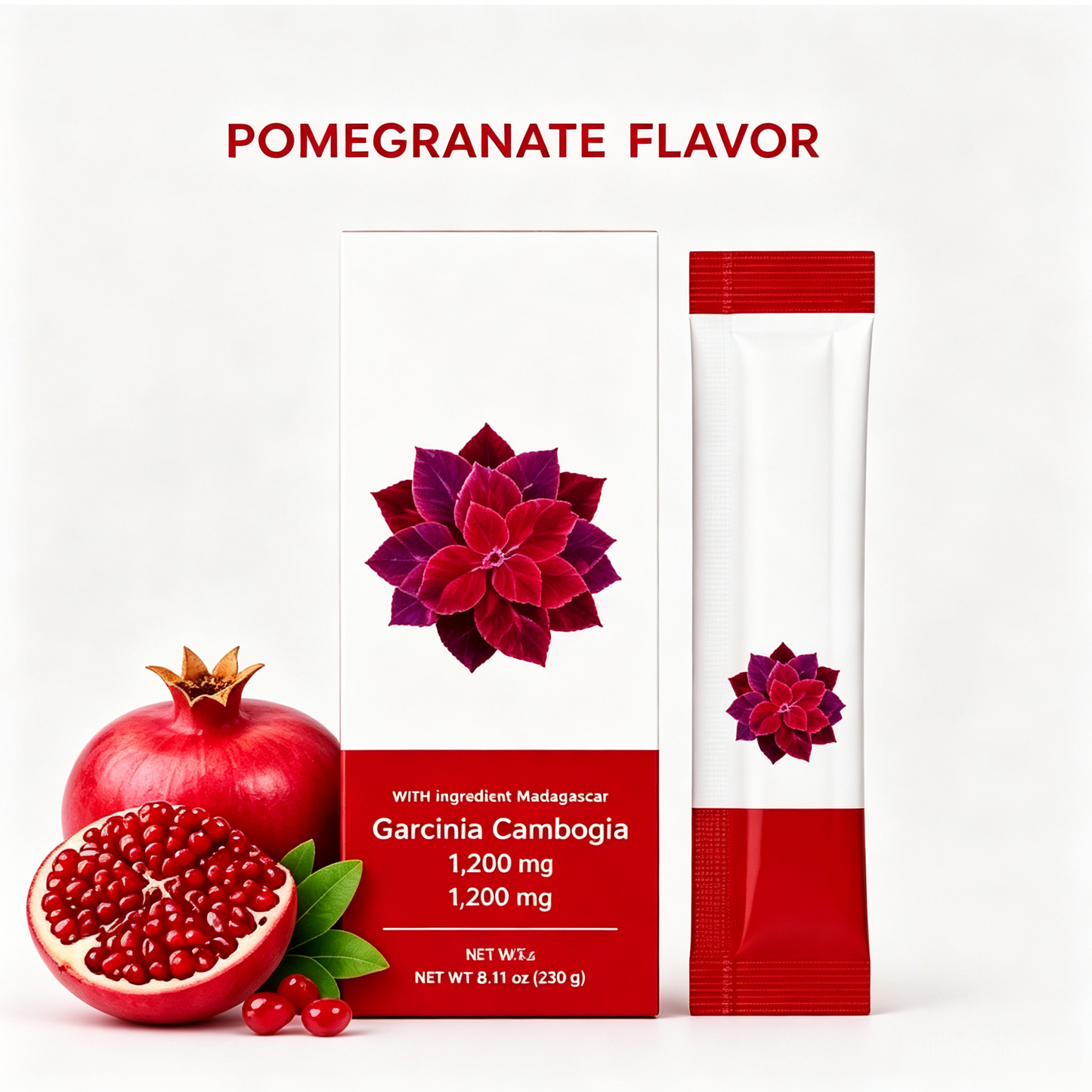 🚶 Garcinia Cambogia Fat Cutting Jelly | Pomegranate Flavor Stick, Skin & Gut Support