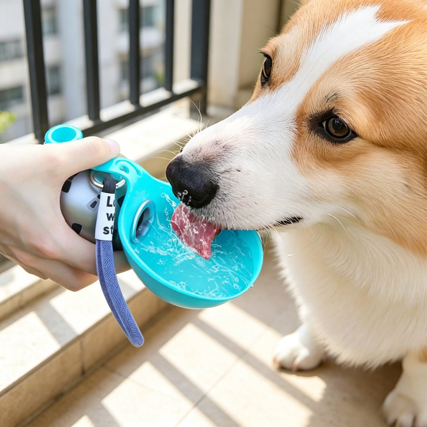 🐶Portable Dog Water Bottle - 2-in-1 Stainless Steel Travel Water Bowl for Dogs-CJP