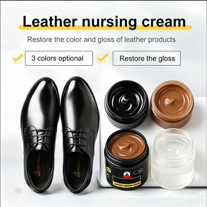 Premium Leather Nursing Cream – Restore Shine & Color for Shoes, Bags & Leather Goods-TTT