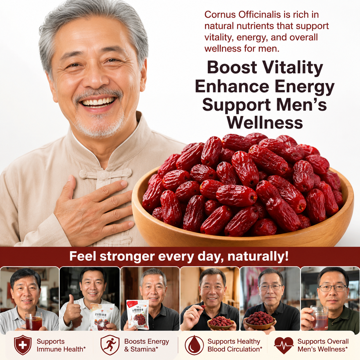 Ancient Red Superfruit ✨ Cornus Officinalis – Your Daily Ritual for Energy, Vitality & Wellness.-OKL