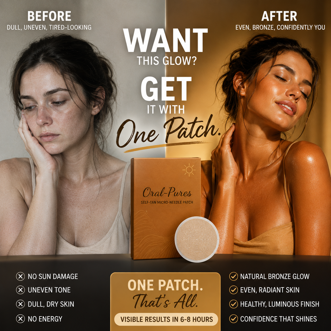 Get A Natural Golden Tan — Without UV Damage, Messy Lotions, Or Orange Tones ☀️-OKL