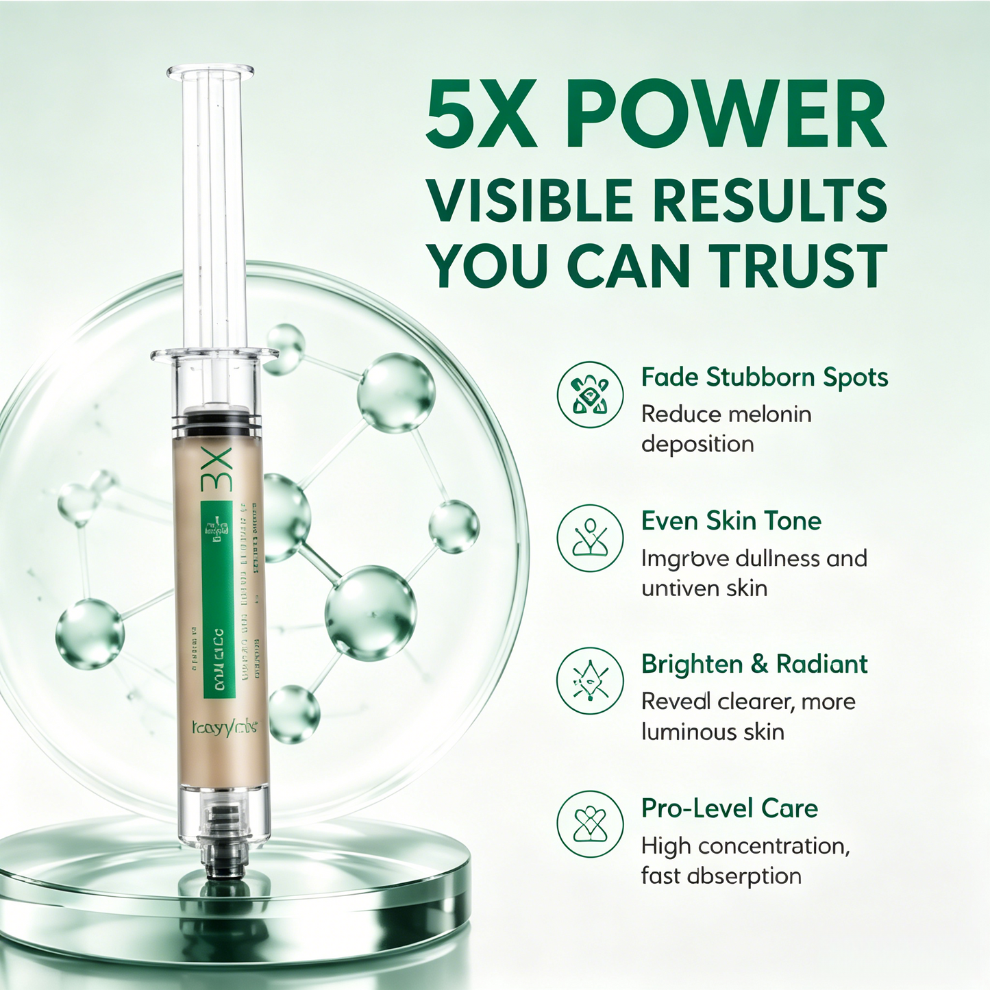 ✨ 5X Intensive Dark Spot Corrector Serum - Target Stubborn Hyperpigmentation & Even Skin Tone