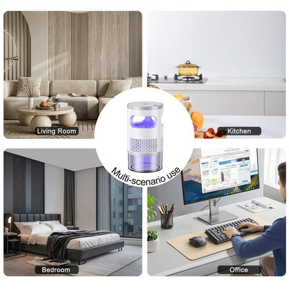 ❌🦟❌ Non-Zapper Indoor Insect Trap UV Light Suction Bug Catcher for Mosquitoes Fruit Flies Gnats Moths-VEX