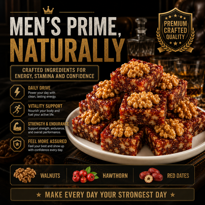 Natural Daily Nourishment for Male Power, Endurance & Energy – Hawthorn Walnut Pastry-DZT