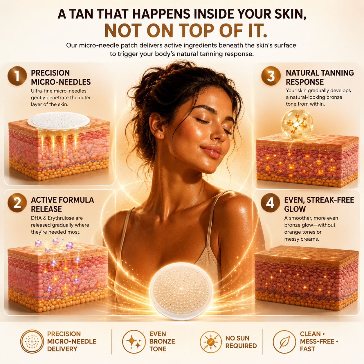 Get A Natural Golden Tan — Without UV Damage, Messy Lotions, Or Orange Tones ☀️-OKL