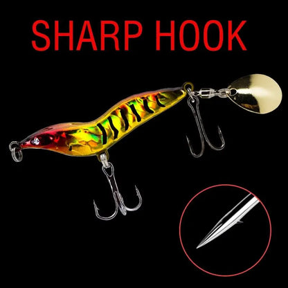 7/14/21/28g Metal Jig Lure 3D Eyes Sinking Bait with Treble Hook-SUY