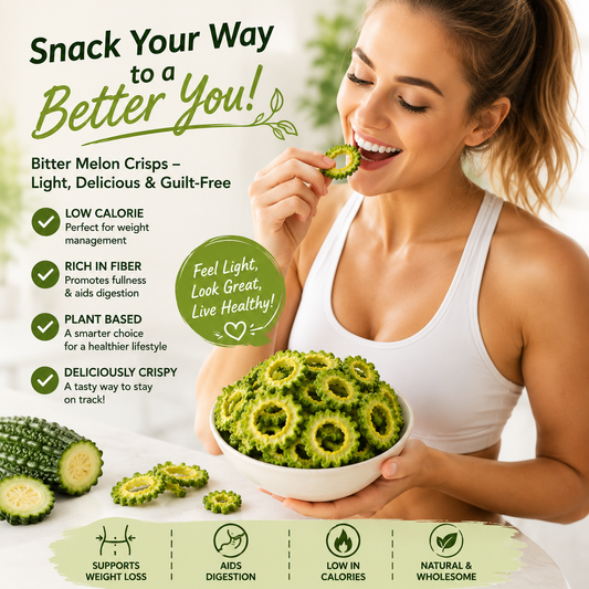 Premium Bitter Melon Chips  A Naturally Crispy Snack for Smarter Everyday Choices-OKL