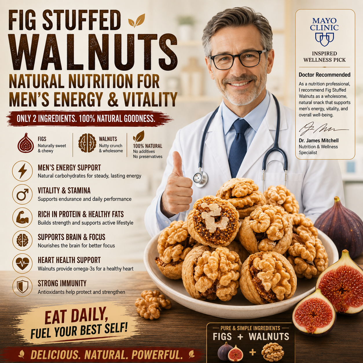 🌰 SUGAR-FREE FIG STUFFED WALNUTS -WBJ