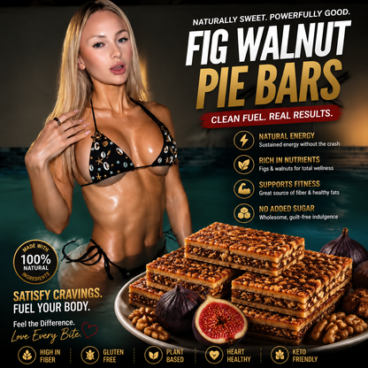 Fuel Your Energy & Endurance! Fig Walnut Pie Delivers Long-Lasting Drive and Peak Vitality for Men-SUY