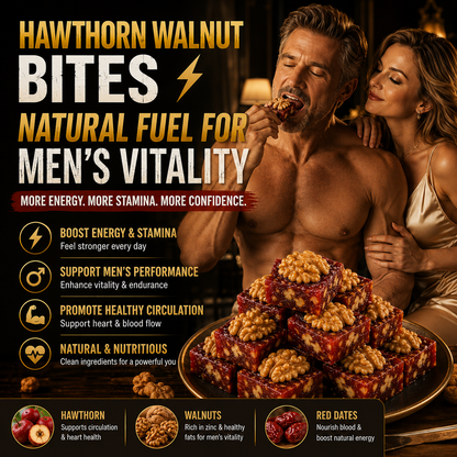 Natural Daily Nourishment for Male Power, Endurance & Energy – Hawthorn Walnut Pastry-DZT