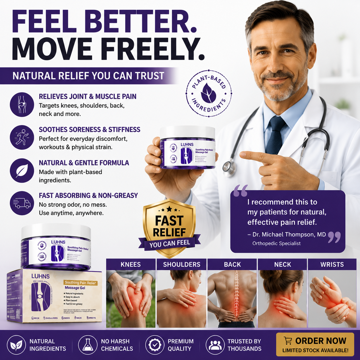 Herbal Knee Cream – Intense Joint Soothing Support-SUY