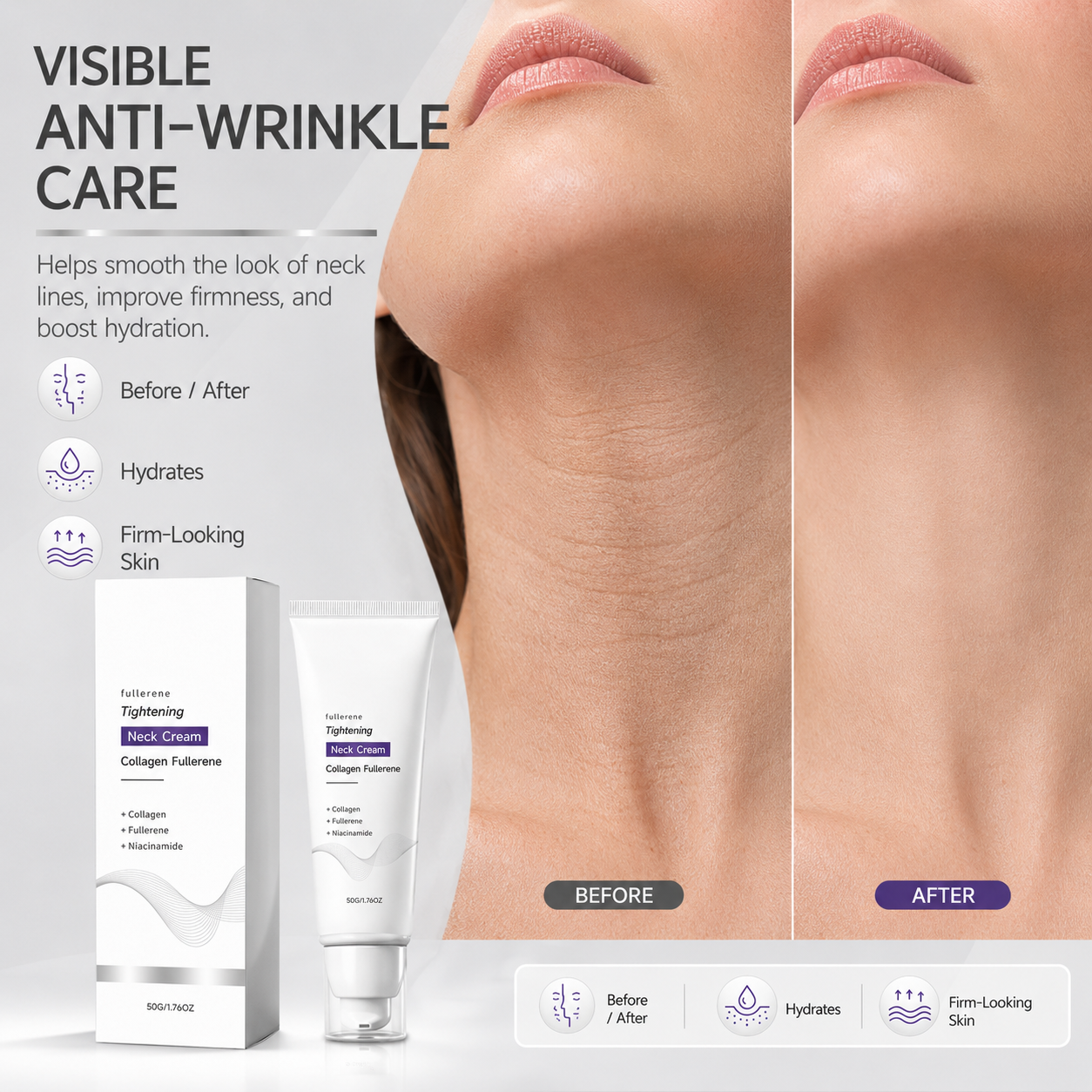 Advanced Anti-Wrinkle Care for Smoother, Firmer, Younger-Looking Skin-HJY