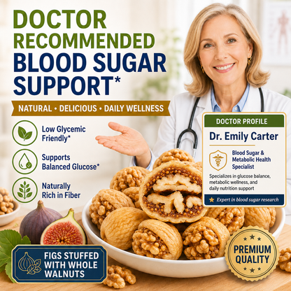 Natural Blood Sugar Support-Figs Stuffed With Walnuts-LT