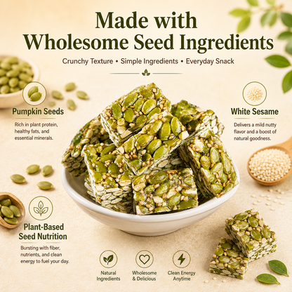 Blood Sugar Friendly Healthy Snack – Pumpkin Seed Crisp-LT