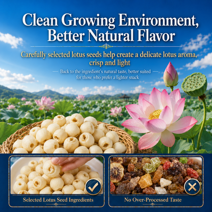 🪷Nourish your body with gentle, premium botanical nutrients from lotus seeds, paired with a satisfying crisp texture — these lotus seed heart crisps are a light ready-to-eat snack crafted for those mindful of vascular health-CJP