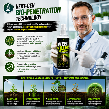 ⚡ Instant Direct-Spray & Root-Killing Weed Killer 🌿 LGZ