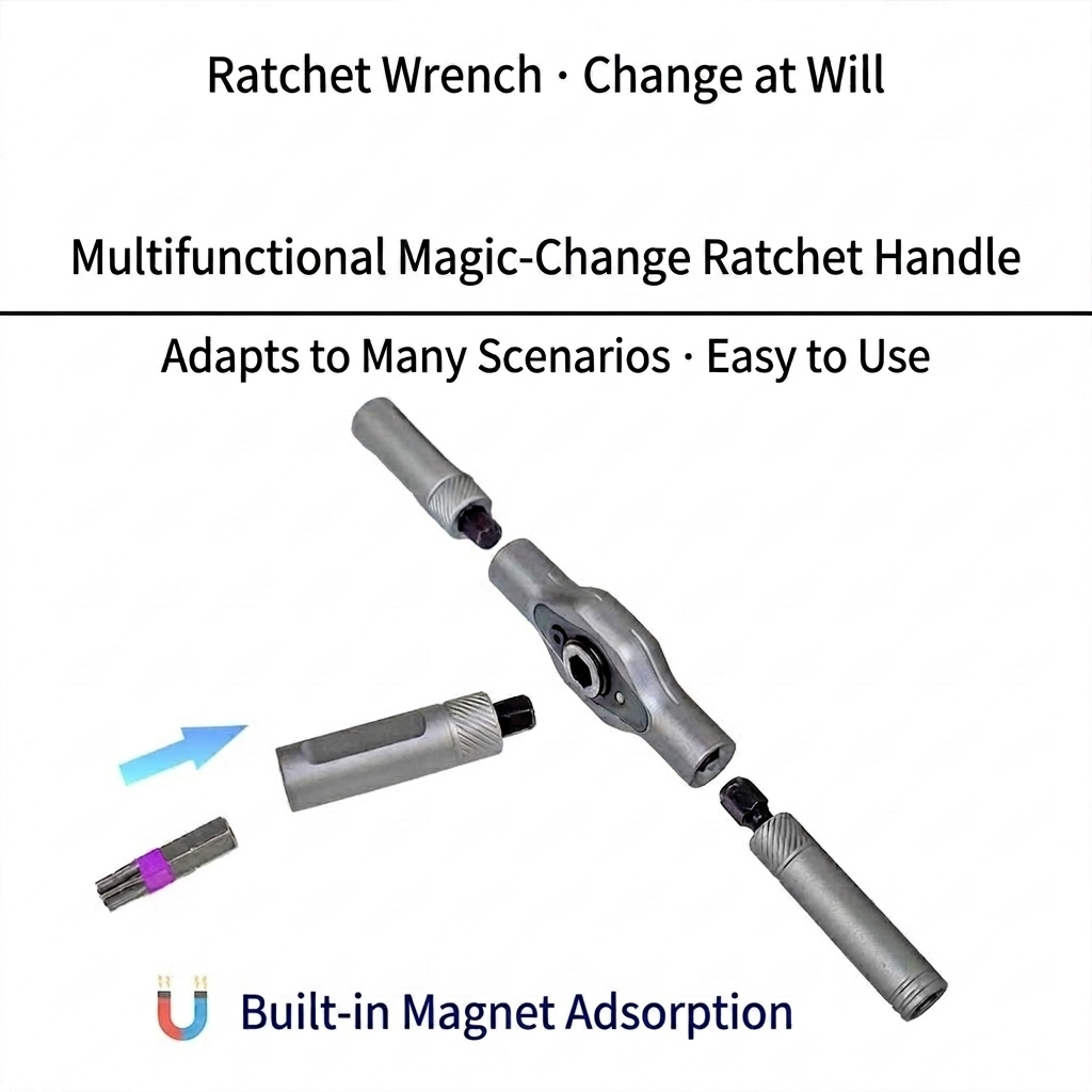 💯24-in-1 Ratchet Screwdriver Set, ✨Multi-Bit Magnetic Driver Kit with S2 Steel Bits-XXS