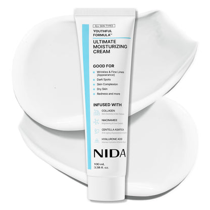 NID Ultimate Moisturizing Cream,  Wrinkle Reducing, Brightening & Hydrating Moisturizer for All Skin Types-XXS
