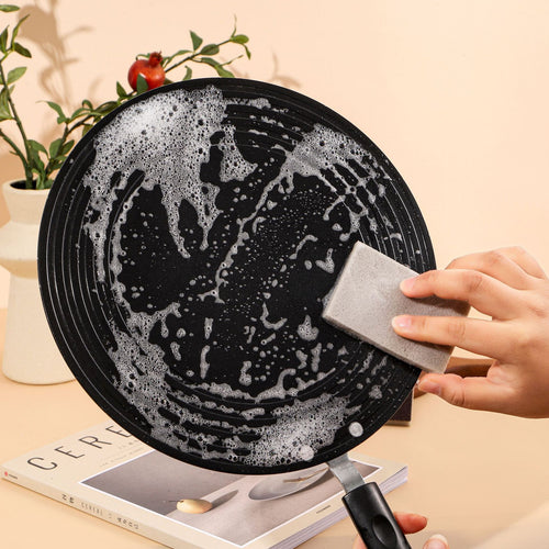 Heavy Duty Scrub Sponge for Kitchen - Non-Scratch Cleaning Pad for Pots, Pans & Dishes - Reusable Scrubber for Stubborn Stains, Rust & Burn Marks-XXS