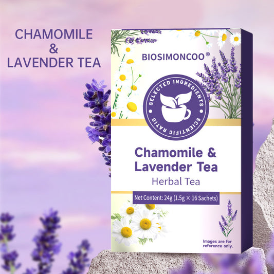 🍃Natural Chamomile Lavender Tea🍵, Soothing Herbal Tea for Nighttime🌿, Digestive Support & Calm Mood☕-XXS