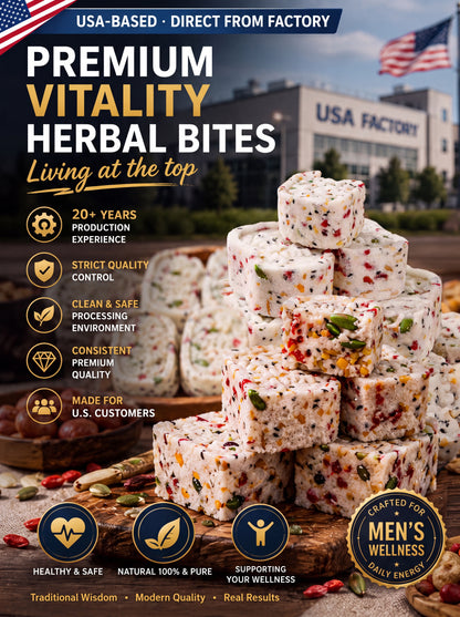 🏆Prostate Wellness • 🔋Endurance Support • 💪Designed for Men-🌿Men's Daily Vitality Herbal Bites -XXS