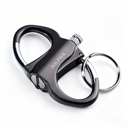 🔥Multi-functional keychain lighte🔥🔥🔥10,000+ ignitions: Waterproof and windproof permanent lighter, bottle opener, and carabiner, suitable for camping, hiking, and everyday use.-VEX