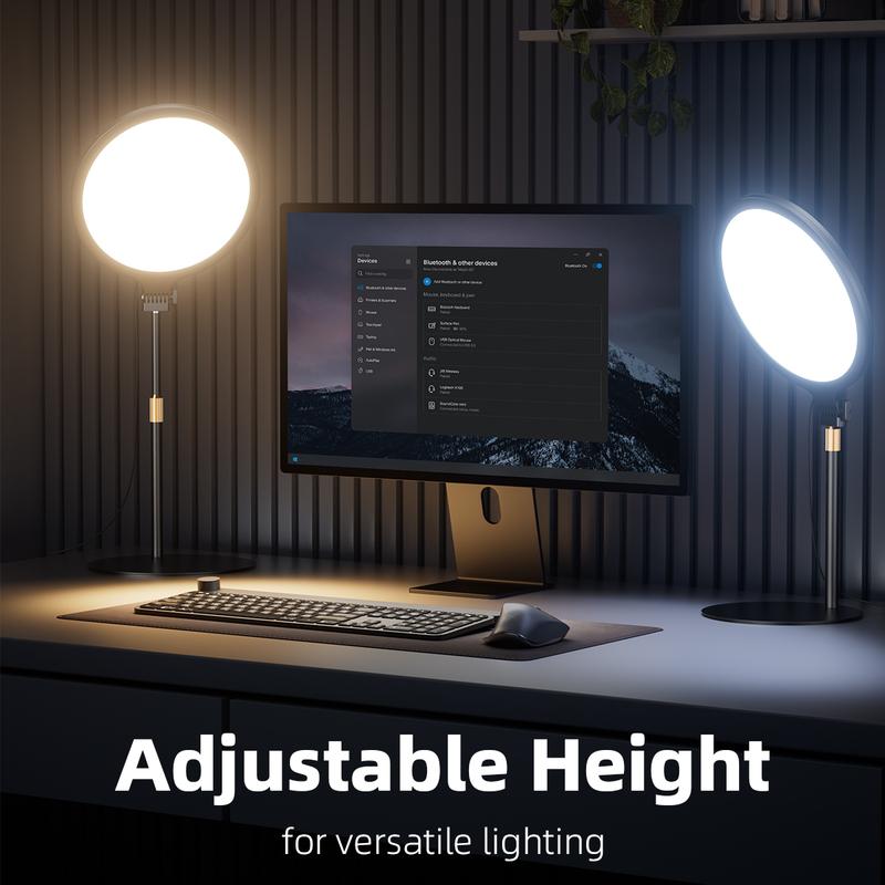 Weilisi 10.5" Desktop Ring Light with Stand & Phone Holder for Live Streaming & Video Meeting-SUY