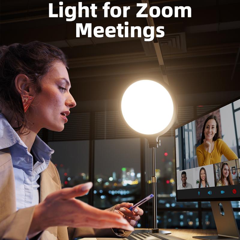 Weilisi 10.5" Desktop Ring Light with Stand & Phone Holder for Live Streaming & Video Meeting-SUY