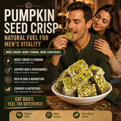 Natural Daily Fuel for Men’s Strength, Stamina & Vitality– Pumpkin Seed Crisp-LT