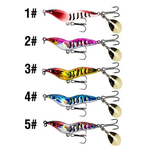 7/14/21/28g Metal Jig Lure 3D Eyes Sinking Bait with Treble Hook-SUY