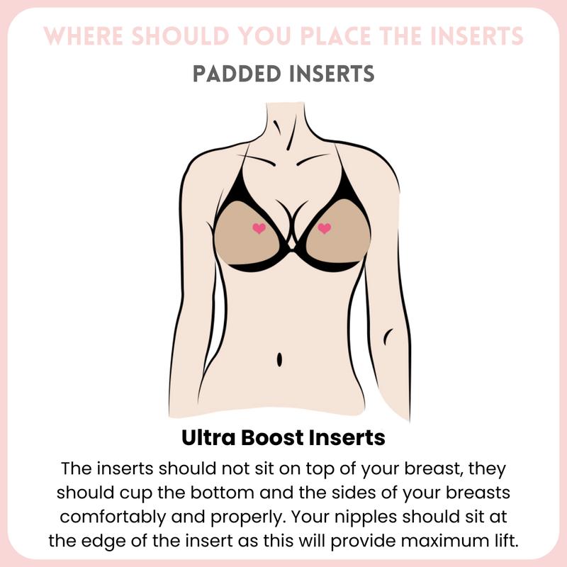 🩱40+ Uses Per Pair, Double-Sided Adhesive for All-Day Security| 🩱🩱🩱Patented Sticky Bra Inserts, Instant 2 Cup Size Lift, Reusable, Sweat & Water Resistant-VEX