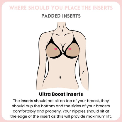 🩱40+ Uses Per Pair, Double-Sided Adhesive for All-Day Security| 🩱🩱🩱Patented Sticky Bra Inserts, Instant 2 Cup Size Lift, Reusable, Sweat & Water Resistant-VEX
