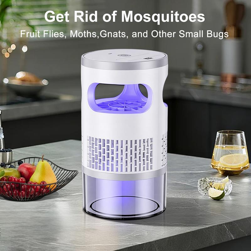 ❌🦟❌ Non-Zapper Indoor Insect Trap UV Light Suction Bug Catcher for Mosquitoes Fruit Flies Gnats Moths-VEX