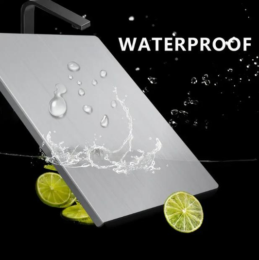 🧄 Stainless Steel Chopping Board, Non-slip Cutting Board, Kitchen Accessories, Household Kitchen Gadgets 🍳-VIM