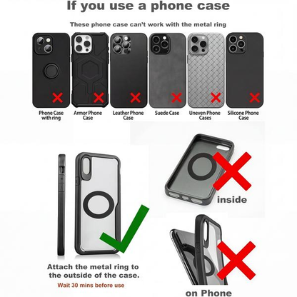🚗Foldable Magnetic Car Holder｜Strong Vacuum Suction for All Phones 📱-VIM